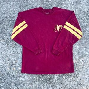 ⭐ Harry Potter Long Sleeve Spirit Jersey – Maroon & Gold – medium